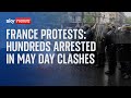 France Protests: Mass arrests and over 100 police officers injured in May Day clashes