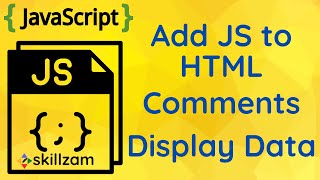 02 JavaScript - Add JavaScript to HTML - Comments in JS - Display Data in JavaScript