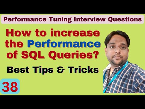 38.How to improve SQL query performance | Optimize SQL queries | How to speed up SQL queries