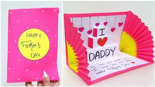 Beautiful Handmade Father's Day Pop Up Greeting Card • Last Minute father's day gift • gift for papa