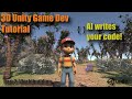 3D Unity AI Game Dev Tutorial (Beginner Friendly) – Textures, Music & AI Coding [Part 2]