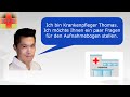 das Aufnahmegespräch im Krankenhaus / The Patient Interview - Deutsch lernen für die Pflege