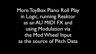 More Parametric Composition with the ToyBox Piano Roll