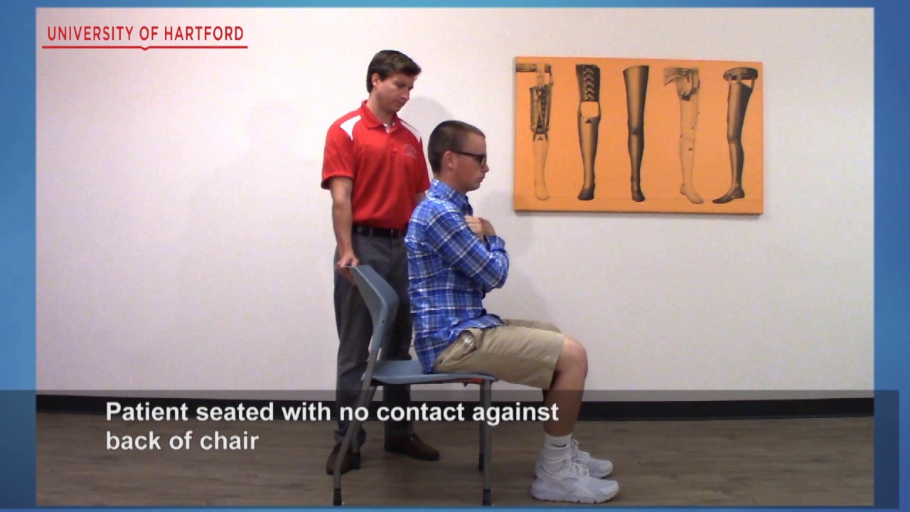 Five Time Sit To Stand Test (FTSST) - YouTube