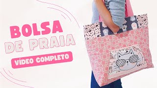 DIY BOLSA DE PRAIA COM ZÍPER | Passo a passo COMPLETO