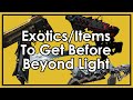 Destiny 2: Exotics to Hunt/Things to Do Before Beyond Light