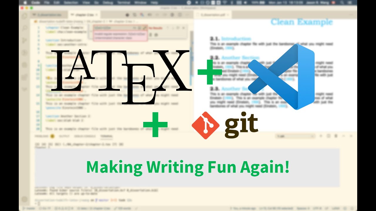 Editing LaTeX In VS Code With Git Version Control - YouTube