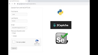 Selenium with Python ( part 10 ) | How to Solving reCaptcha | Using 2captcha