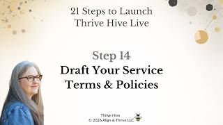 Service Terms Aren't Legal Documents. They're Operational Ones. | Thrive Hive - Step 14