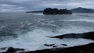 三陸海岸宮古市の潮吹き穴