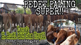 PEDET PALING SUPER !! PASAR GONDANGLEGI HARGA PEDET HARI INI | LAPAK H. RUDI DAN MAS UNYIL BANTUR