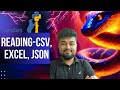 #119 Python Tutorial for Beginners | Reading/Writing Data (CSV, Excel, JSON) | Hindi