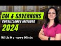 CMs & Governors of India 2024 | All States & UTs | मुख्यमंत्री और राज्यपाल | Memory Tricks #Parcham