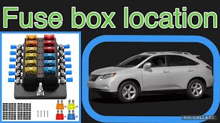 Fuse box location on a 2010 Lexus RX350