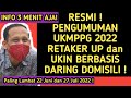 PENGUMUMAN UKMPPG 2022 TES UP & UKIN PPG RETAKER SECARA DARING BERBASIS DOMISILI TOLONG SEBARKAN ⁉️