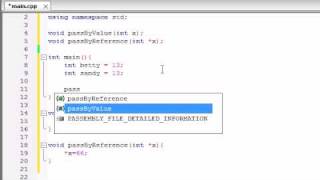 Buckys C++ Programming Tutorials - 39 - Pass by Reference with Pointers