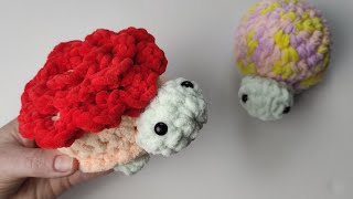 Amazing Crochet Amigurumi How to Crochet a Turtle / Rose Mode