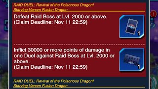 Yugioh duel links- first time going against raid battle 2,000 and deal 3,0000 damage