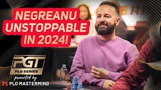 Daniel Negreanu at 7th Final Table of 2024 -  Chip Leader in PGT PLO Event #3