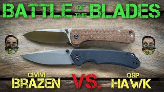 Battle of the Blades: Civivi Brazen vs. QSP Hawk! Two of the best EDC’s from 2021 square off!!