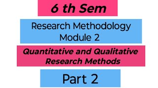 Research Methodology/Module 2/part /6 th sem/#easyguideinbasociology