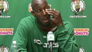 Kevin Garnett Sings Superman - BOS vs TOR Postgame Media (Jan 12, 2009)