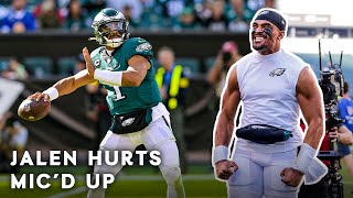 Jalen Hurts FIRST TIME EVER Mic'd Up for Win vs. Pittsburgh Steelers | Philadelphia Eagles Audible