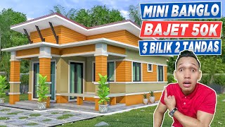 Design Rumah Bajet Rm50k - 3 bilik tidur 2 bilik air (8x12 Meter)