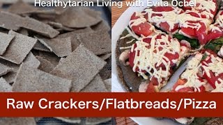 How to Make Raw Herb Crackers, Flatbread & Pizza Crust (whole food vegan, oil-free)