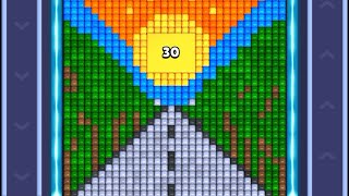Pixel Flow Level 1345 Solution Walkthrough