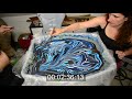 how to swirl guitar finish with magic marble paints