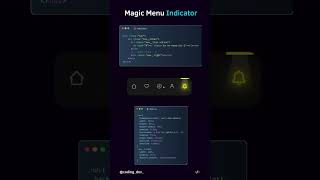 Magic Navigation Menu Indicator 😍 #css #html #animation #shorts