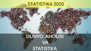 DUNYO AHOLISI  statistika 2021 статистика statistics statistical мировое население  world population