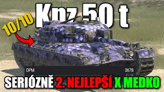 KOMPLETNÍ RECENZE Kpz 50 t 👑 - 2. NEJVĚTŠÍ DPM z tier X medek❗ | WoT Blitz