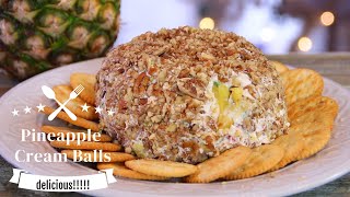 Easy Breezy Pineapple Cream Cheese Ball