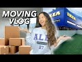 MOVING VLOG: Ikea shopping, unpacking & decorating!!