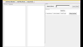 Simple Library Management System GUI using SQLite in Python