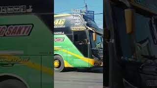 Putra Ajimut by.putra Luragung sakti melintas cipejeuh Sindanglaut menuju Jakarta #bus #shorts