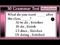 30 Grammar Test | Test Your English Level | English All Tenses Mixed Quiz | No.1 Quality English