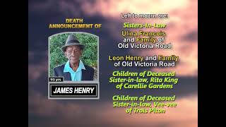 James Henry ~ Long Obituary