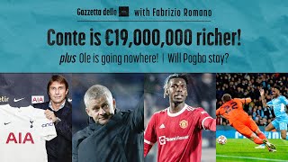 Conte is €19,000,000 Richer | Ole Is Going Nowhere | Will Pogba Stay?