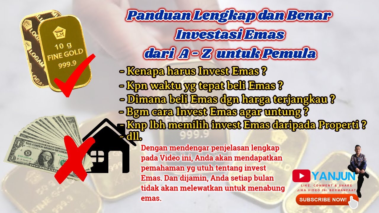 Panduan Lengkap Tips Cara Investasi Menabung Membeli Emas Logam Mulia ...