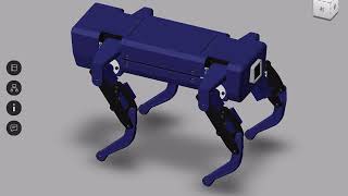 M5Atomで4脚ロボット設計中（M5camera付き）