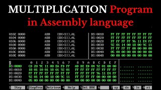 8086 Program to MULTIPLY 2 numbers | Assembly Language Program | Multiplication |