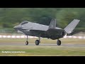 4k riat 2022. usaf f 35a u0026 f 15e arrival u0026 departure. lakenhead 48th fighter wing. air tattoo