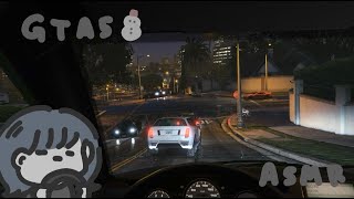 【ASMR】 雪の日のGTA5お散歩。【グラセフ５/Whispering Gameplay 】