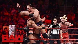 The New Day, Enzo & Cass vs. Braun Strowman, Rusev, Jinder Mahal & Titus O'Neil: Raw, Jan. 23, 2017