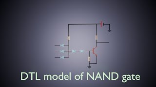 DTL model of NAND gate explained animation