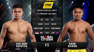 Eko Roni Saputra vs. Khon Sichan | ONE: BATTLEGROUND II Fight Replay