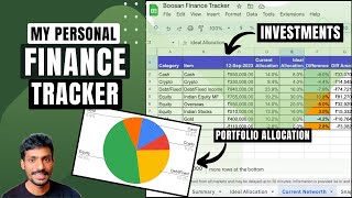 Track Your Investments & Portfolio (w/SUBTITLES) | Free Google Sheet Tracker | Easy to Use
